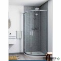 Душ кабина овална Connect 2 сребро 100x100cm Ideal Standart K9252ЕО