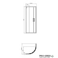 Заоблена душ кабина 80x80cm Ideal Standart Connect 2 K9250ЕО