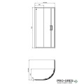 Душ кабина овална Connect 2 сребро 100x100cm Ideal Standart K9252ЕО