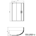 Заоблена душ кабина 90x90cm Ideal Standart Connect 2 K9251ЕО