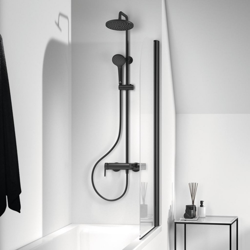 Душ система Cerafine O с едноръкохватков смесител за вана/душ, Ideal Standart, BC525XG