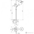 Душ система Cerafine O с едноръкохватков смесител за вана/душ, Ideal Standart, BC525XG