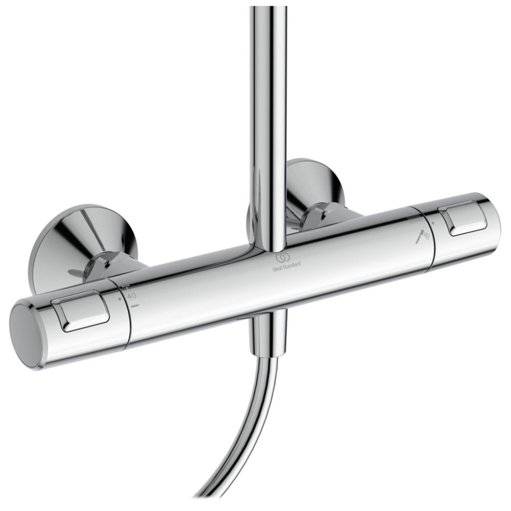 Душ система Ceratherm T25+ със стенен термостатен смесител за душ, Ideal Standart, A7210XG