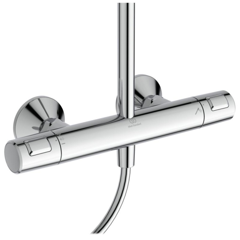 Душ система Ceratherm T25+ със стенен термостатен смесител за душ, Ideal Standart, A7210XG