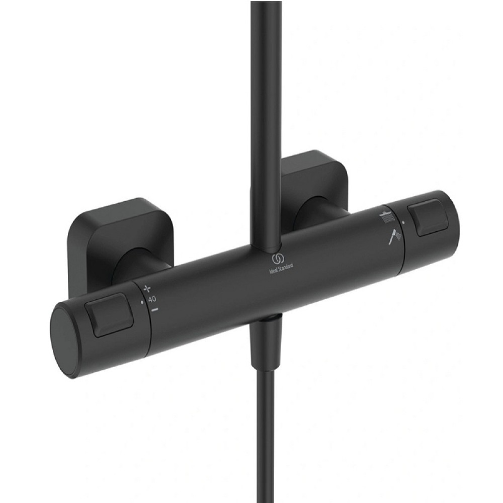 Душ система Ceratherm T25 с термостатен стенен смесител, Ideal Standart, A7686XG