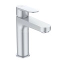 Cerafine O смесител стоящ за умивалник H120 с Click-Clack изпразнител, 5 l/min,сребро BD131SI