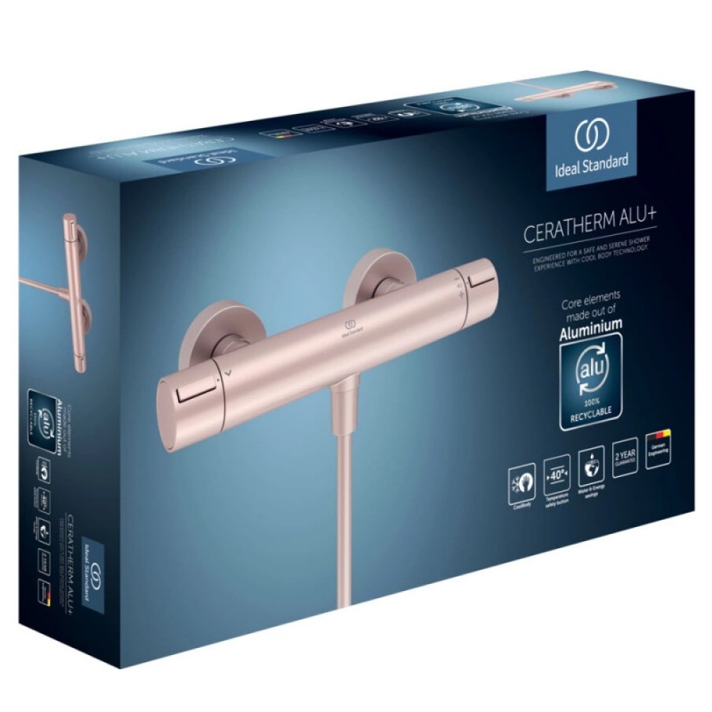 Ceratherm ALU+ термостатен стенен смесител за душ, цвят BD582RO