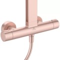 Душ система Ceratherm ALU+ със стенен термостатен смесител за душ, розе BD583RO