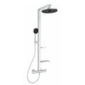 Душ система с термостатен смесител,душ пита ръчен душ сребриста Ideal Standard Ceratherm Alu+BD583SI