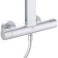 Душ система с термостатен смесител,душ пита ръчен душ сребриста Ideal Standard Ceratherm Alu+BD583SI
