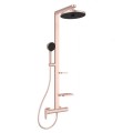 Душ система Ceraflow ALU+ стенен едноръкохватков смесител за душ, цвят розе BD584RO