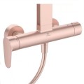 Душ система Ceraflow ALU+ стенен едноръкохватков смесител за душ, цвят розе BD584RO