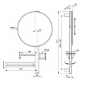 Окачване 800 mm с аксесоари, черен мат, Ideal Standart, BD587XG