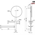 Oкачване 700 mm с аксесоари, Ideal Standart, BD588XG