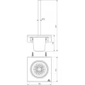 ALU+ четка за WC с държач, конзолна (за монтаж на стена), цвят розе BD593RO