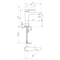 Смесител за умивалник H120 BlueStart®, 3,8 l/min, Cerafine O Nuovo, Ideal Standart, BD770XG