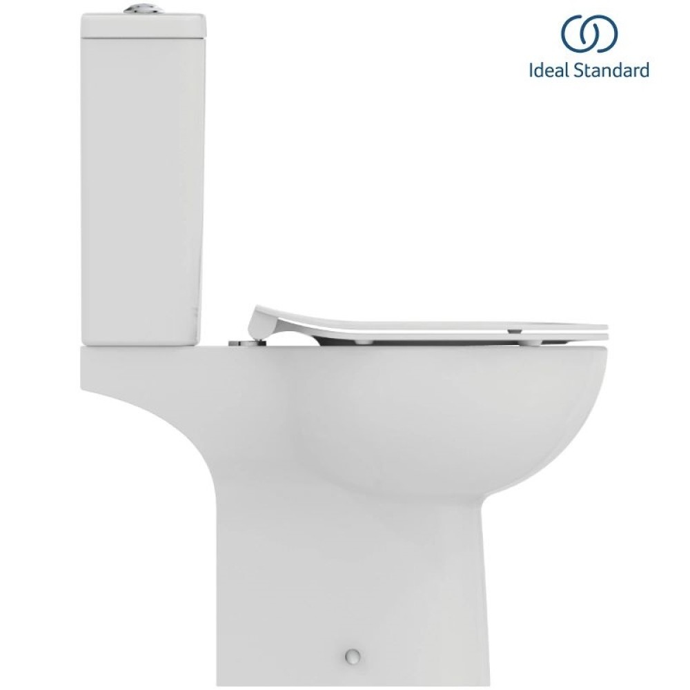 Моноблок  RimLS+ с комбинирано оттичане и биде бял IDEAL STANDARD EUROVIT W00740
