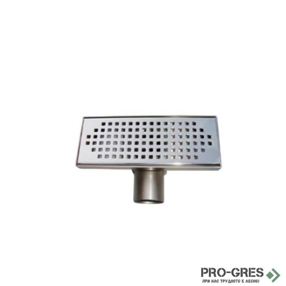 Подов сифон Inox Style inox_style_square_200x80