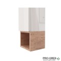 Колона за баня, 25х25х102 см, с вратичка и дървена етажерка, Gaudi DS GDS_Firence_102W
