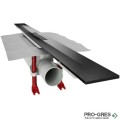 Линеен сифон ф50мм, 80-100см, ACO SHOWERDRAIN S+ STRIPES BLACK
