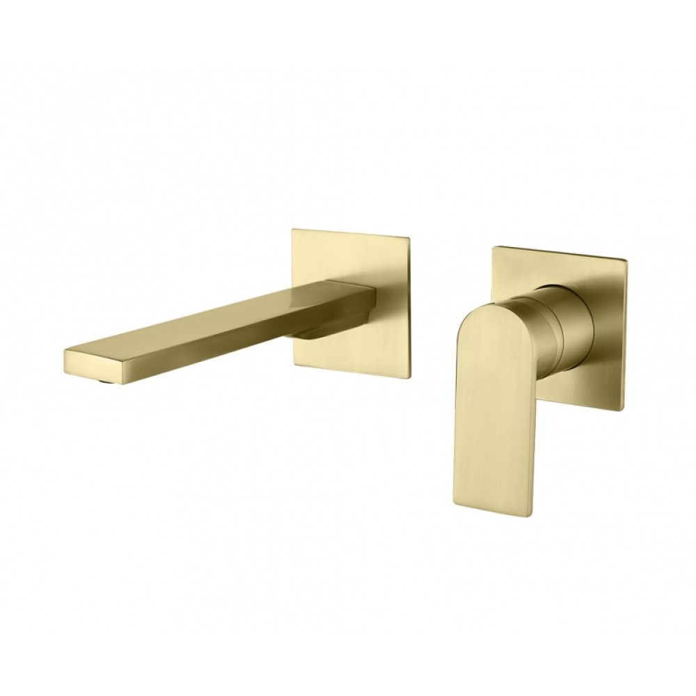 Едноръкохватков смесител за вграждане, драскано злато/brushed gold  AQG Alpha Two 01ALC180OC
