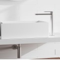 Едноръкохватков смесител за мивка купа, сатен никел AQG ALPHA 01ALP120NI