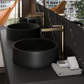 Едноръкохватков смесител за мивка купа, драскано злато/Brushed gold AQG ALPHA 01ALP120OC