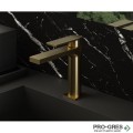 Едноръкохватков смесител за мивка, драскано злато/Brushed gold AQG ALPHA 01ALP100OC
