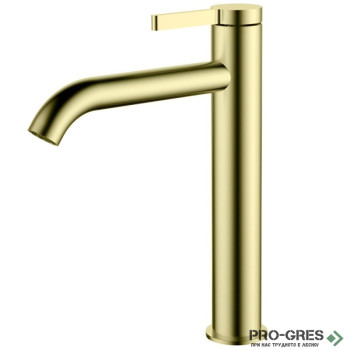 Смесител за мивка купа драскано злато AQG Urban Flow 01URF120OC