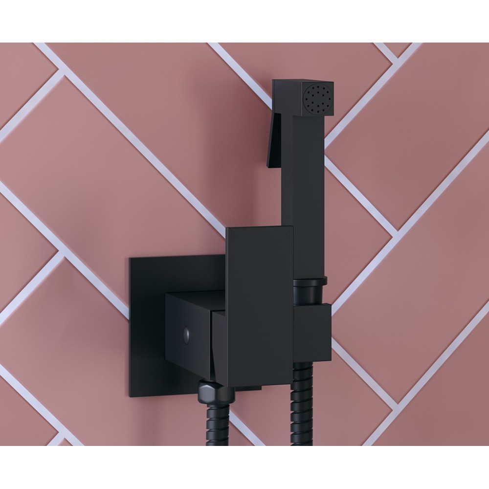 Хигиенен душ за вграждане черен мат AQG ARES 34ARE0010520