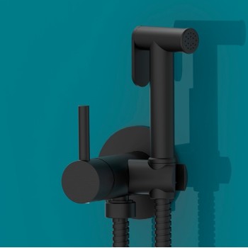 Хигиенен душ за вграждане черен мат AQG TAUS 34TAU0010520 