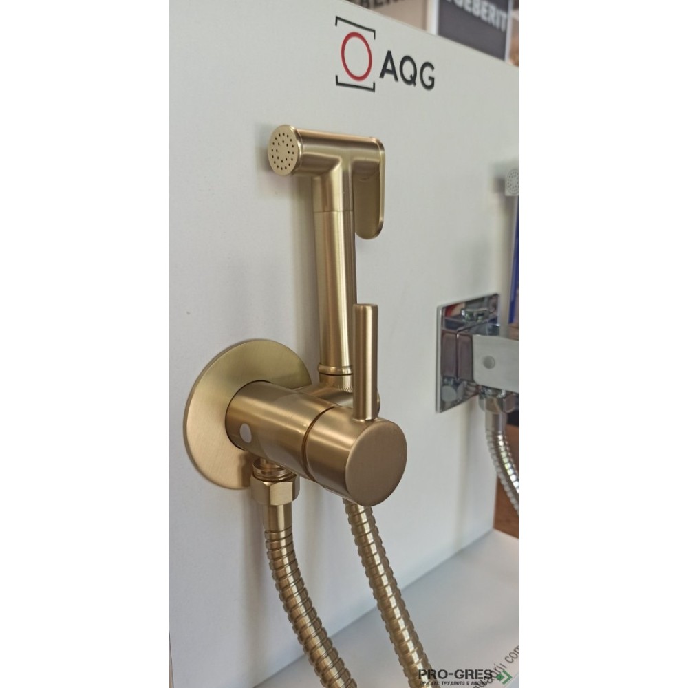 Хигиенен душ за вграждане Драскано/злато Brushed Gold AQG TAUS 34TAU0010920