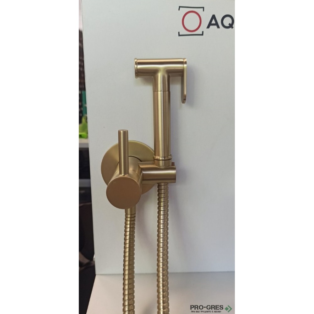 Хигиенен душ за вграждане Драскано/злато Brushed Gold AQG TAUS 34TAU0010920