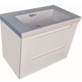 Долен шкаф за баня ATRIA с мивка The GAP ROCA ,бял/опция цвят по RAL, PVC две чекмеджета Arvipo
