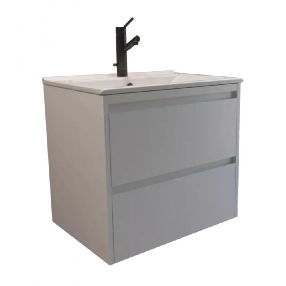 Долен шкаф за баня Beranjena 55x45х63см,бял/опция цвят по RAL, PVC две чекмеджета AR055F Arvipo