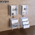 Долен шкаф за баня с мивка Roca Caserta 50-55-60x45х63см,бял/опция цвят по RAL, PVC две врати AR 105 R2 Arvipo