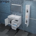 Долен шкаф за баня ,бял/RAL, PVC две чекмеджета,две врати DEANO ARVIPO AR080F