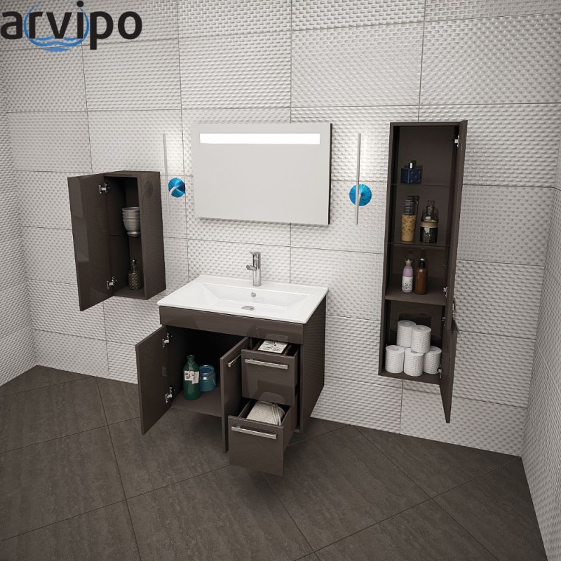 Огледало за баня с LED осветлeние 75x5x50см ELEGANCE ARVIPO