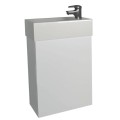 Долен шкаф за баня с мивка LARA ,бял/опция цвят по RAL, PVC ISIK Arvipo AR740F