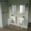 Долен шкаф за баня с мивка LARA ,бял/опция цвят по RAL, PVC ISIK Arvipo AR740F