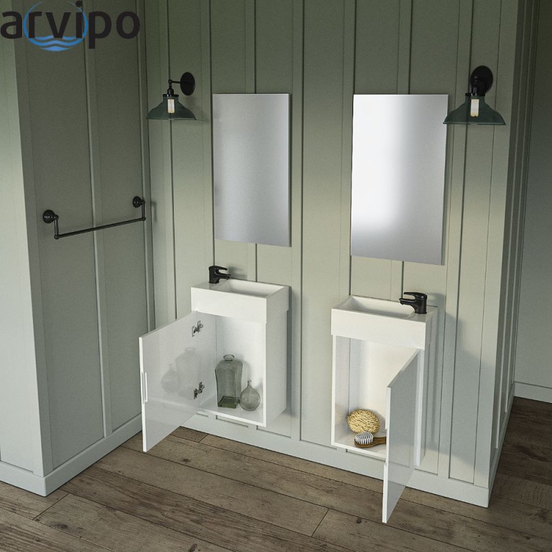 Огледало за баня PVC гръб, бял/цвят по RAL,ISIK ARVIPO AR740М