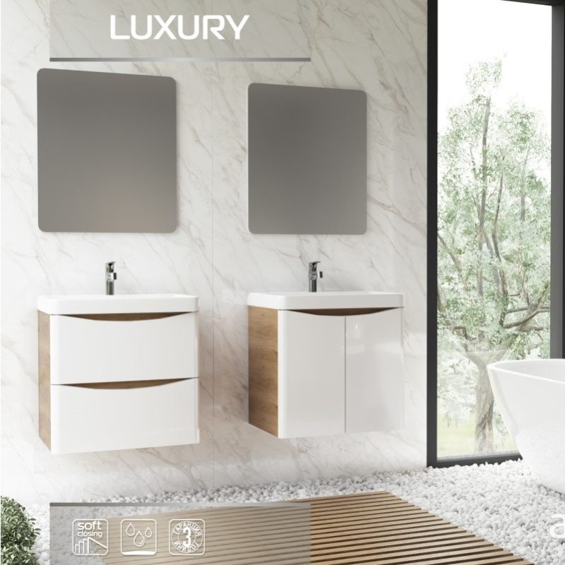 Огледало за баня PVC рамка 60х2х70см LUXURY ARVIPO