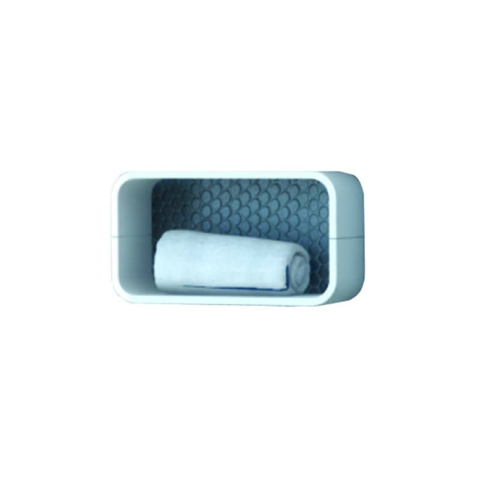 Конзолна колона за баня PVC, бяла/дървесен/RAL,ниша, OVAL ARVIPO