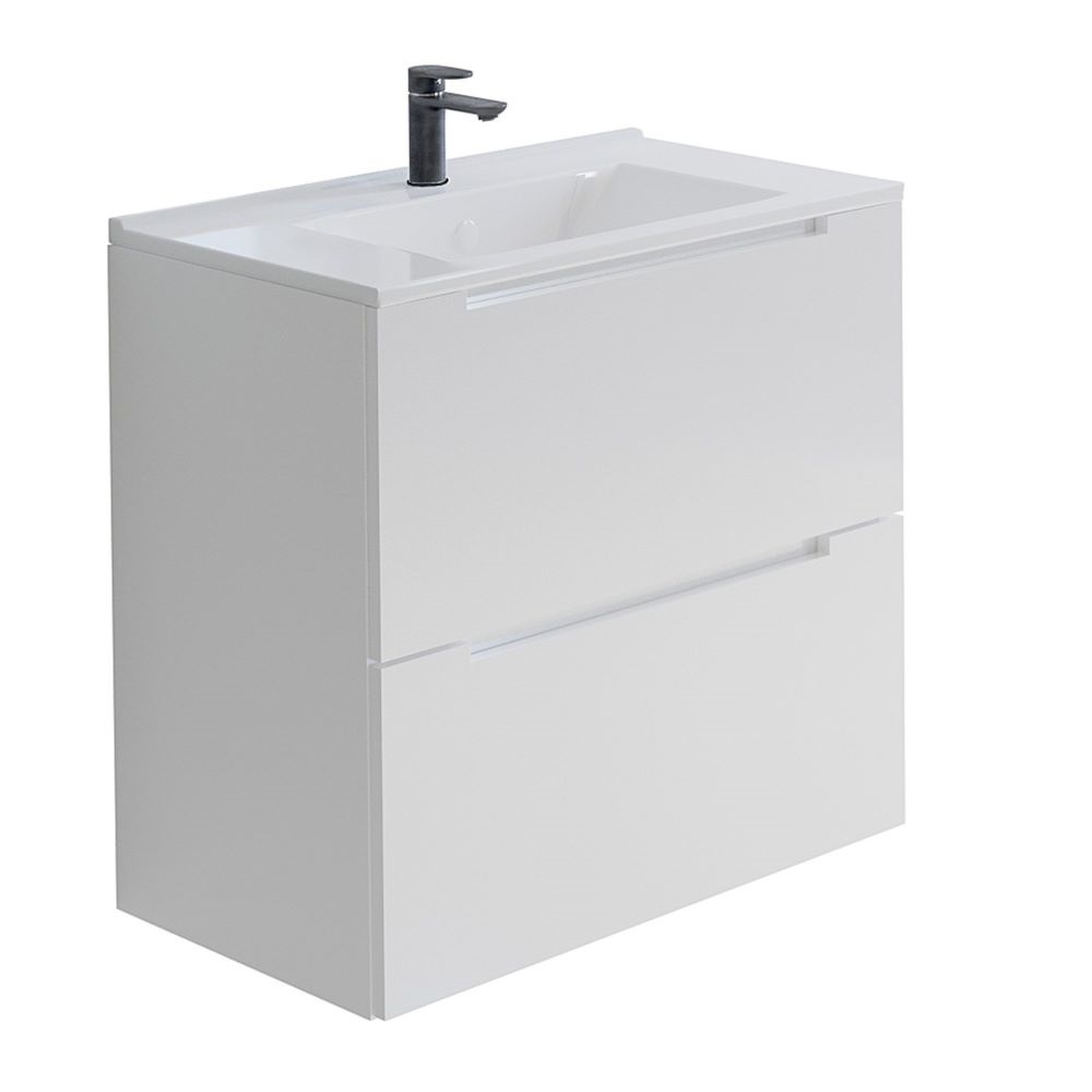Долен шкаф за баня Soft 55x38х55см,бял/опция цвят по RAL, PVC две чекмеджета Arte Arvipo