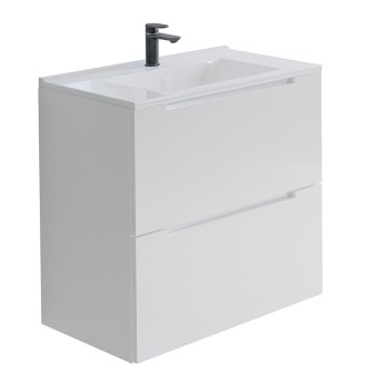 Долен шкаф за баня Soft 55x38х55см,бял/опция цвят по RAL, PVC две чекмеджета Arte Arvipo
