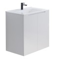 Долен шкаф за баня Soft 55x38х55см,бял/опция цвят по RAL, PVC две врати Arte Arvipo