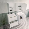 Горен Шкаф PVC бял/опция цвят по RAL,oгледални врати Soft Arvipo