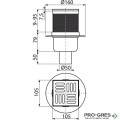 Подов сифон 105х105мм Alca ALCADRAIN APV32
