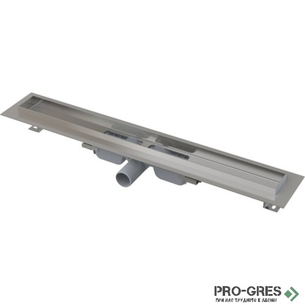 Линеен сифон за баня, решетка черно стъкло ALCA PROFESSIONAL APZ106/GL1204
