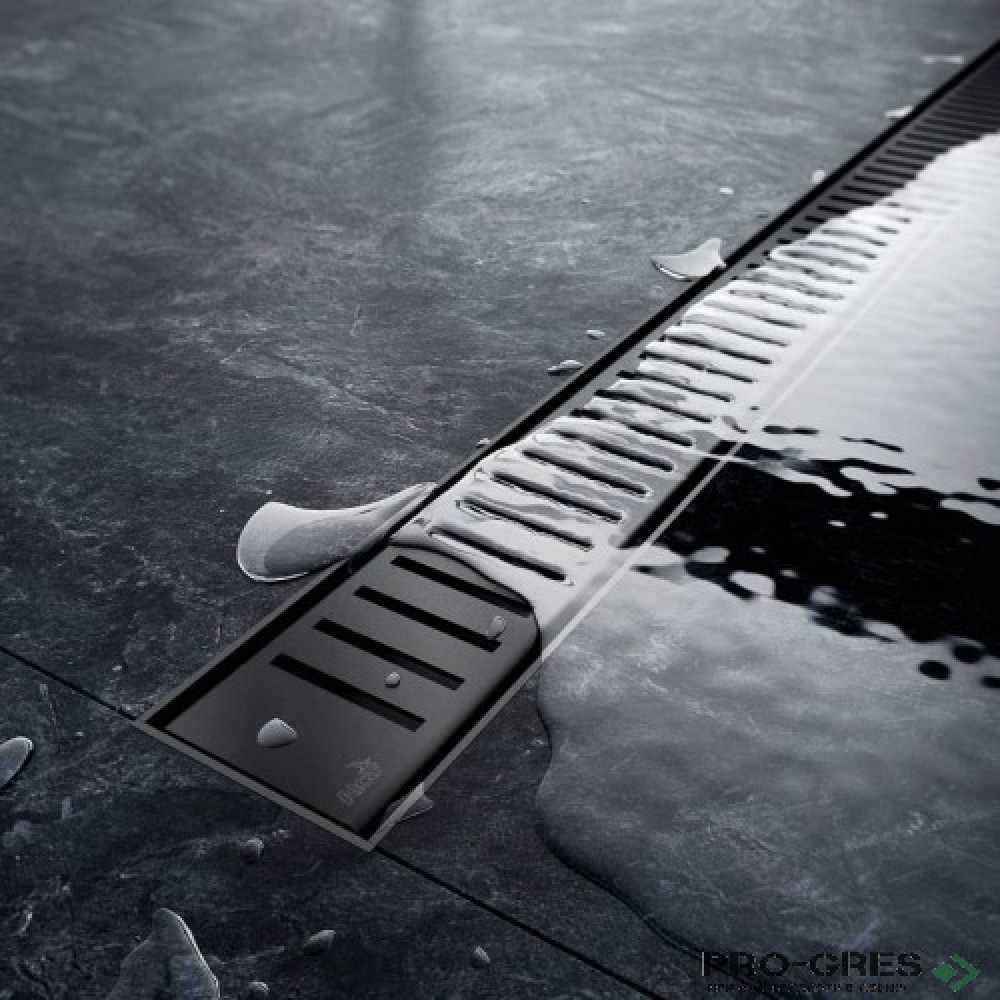 Линеен сифон за баня ALCA PURE APZ101BLACK-650/PURE